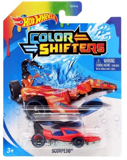 Mattel Hot Wheels Samochodzik Zmieniający Kolor Color Shifters Scorpedo BHR15 GKC20