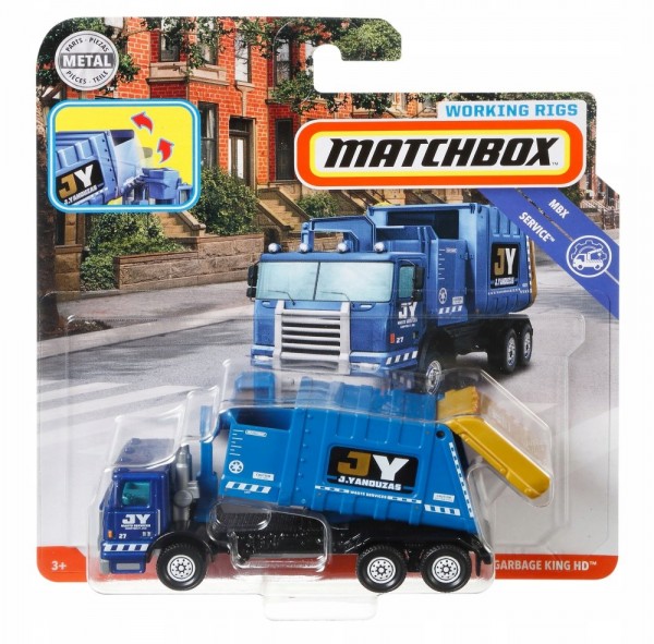 Mattel Matchbox Pojazd Zadaniowy Śmieciarka N3242 GBL01