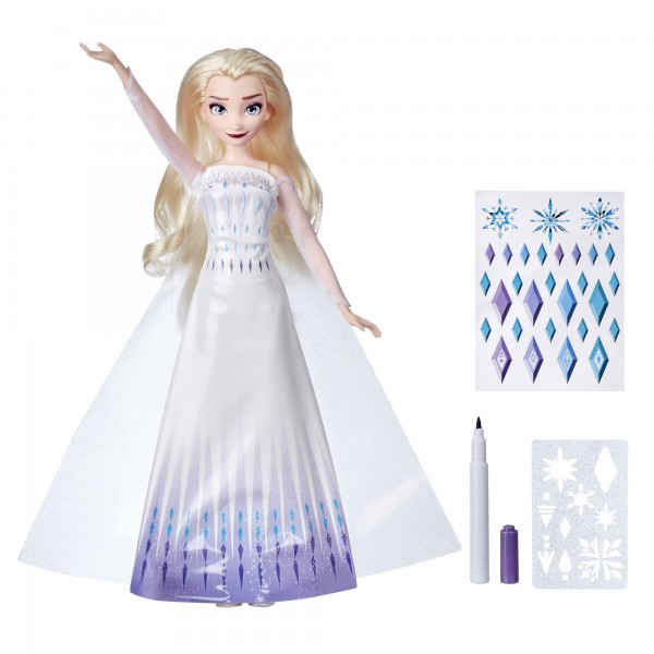 Hasbro Kraina Lodu Frozen Elsa z suknią do kolorowania Zaprojektuj sukienkę E9966