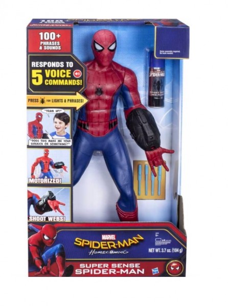 Hasbro Spiderman Homecoming Super Sense z Wyrzutnią Sieci 60 cm B9704