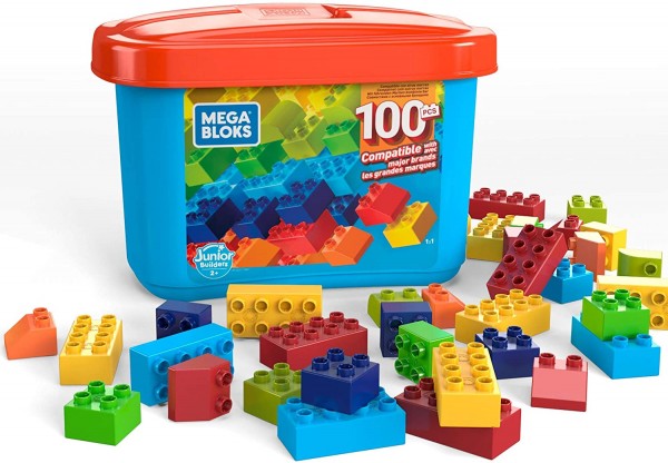 Mega Bloks Junior Builders Wiaderko 100 Klocków  GJD21