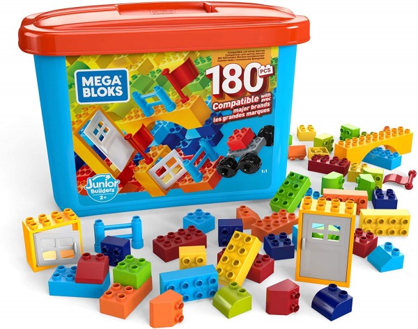Mega Bloks Junior Builders Wiaderko 180 Klocków  GJD22