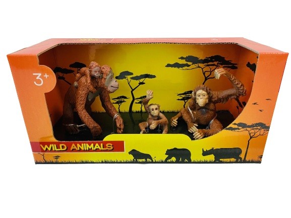Wild Animals Rodzina zwierząt 3szt Orangutany
