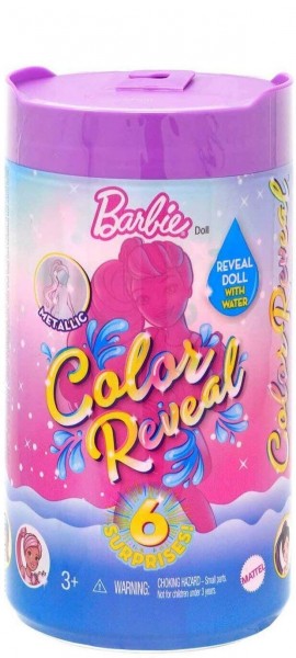 Mattel Barbie Color Reveal Chelsea Brokatowa GTT23 GWC59