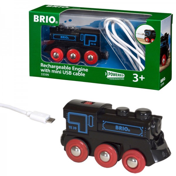 Brio Klasyczna lokomotywa z USB 599006 33599