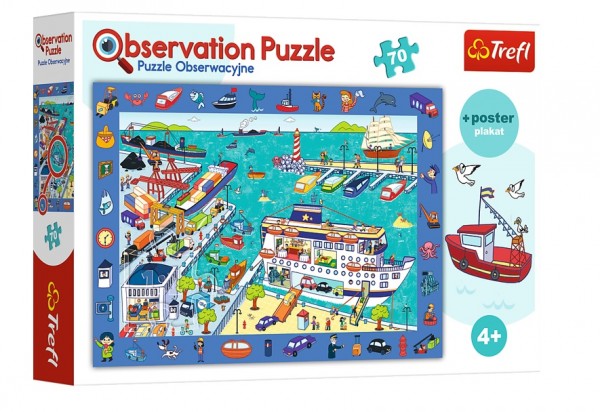 Trefl Puzzle Obserwacyjne Port 70 el. 15536