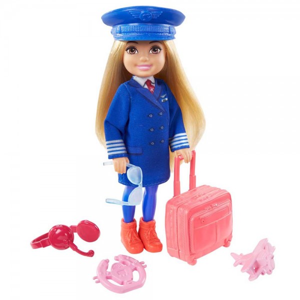 Barbie Lalka Chelsea Pilotka GTN86 GTN90