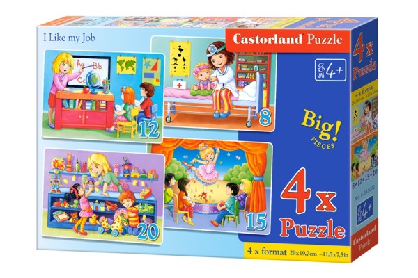 Castorland Puzzle 4x Maxi Zawody 8+12+15+20 el. 041022