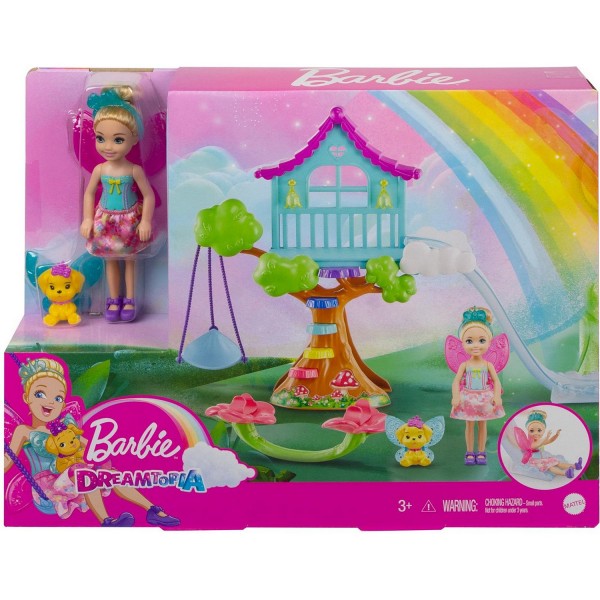 Mattel Barbie Chelsea Dreamtopia Domek na Drzewie GTF48 GTF49
