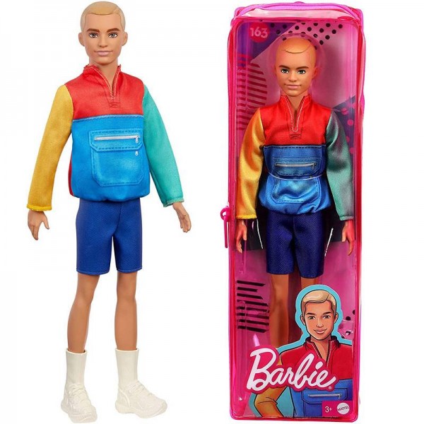 Mattel Barbie Modny Ken 163 Brave Color DWK44 GRB89