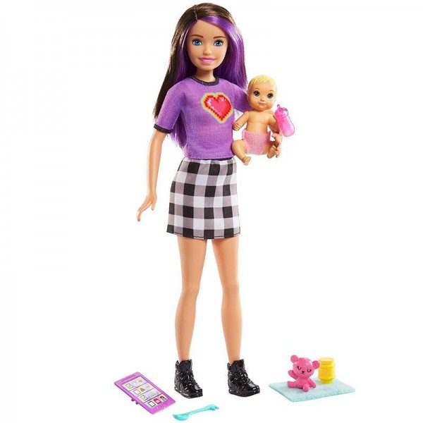 Mattel Barbie Opiekunka z Bobasem Skipper GRP10 GRP11