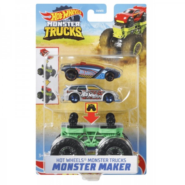 Mattel Hot Wheels Monster Truck Maker Bone Sharkruser GWW13 GWW15