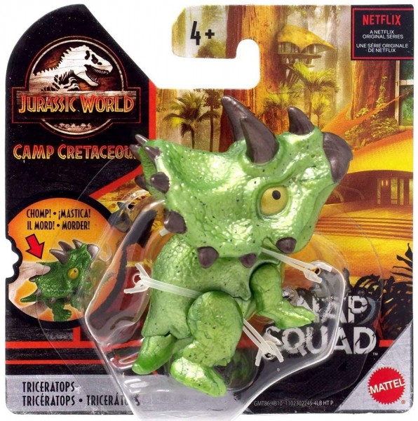 Mattel Jurassic World Snap Squad Triceratops GGN26 GMT86