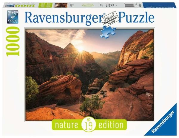 Ravensburger Puzzle 1000 Wschód słońca w Parku Narodowym 167548