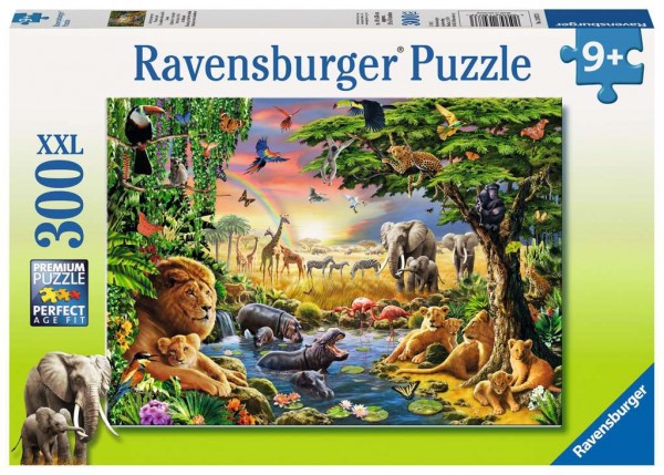 Ravensburger Puzzle 300 Zachodzące Słońce w Afryce 130733