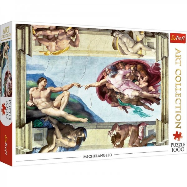 Trefl Puzzle Art Collection Stworzenie Adama Michelangelo 1000 el. 10590