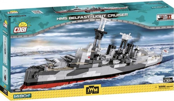 Cobi WWII HMS Belfast Light Cruiser 1482 klocki 4821