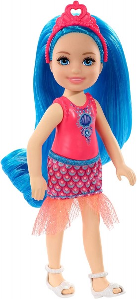 Mattel Lalka Barbie Chelsea Dreamtopia Niebieskie włosy GJJ93 GJJ94