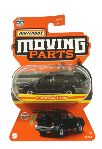 Mattel Matchbox Moving Parts 2000 Nissan Xterra FWD28 GWB53