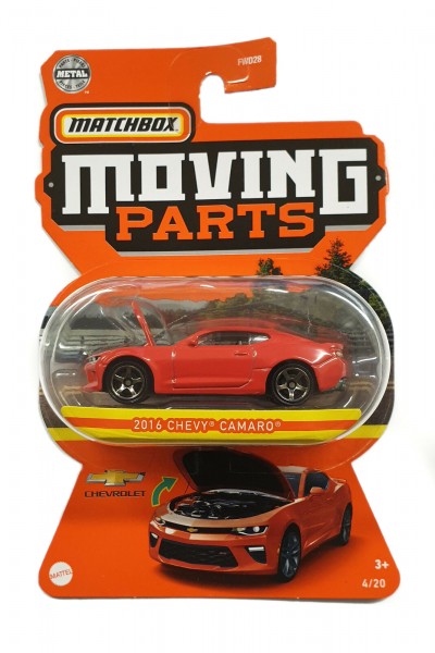 Mattel Matchbox Moving Parts Chevrolet Camaro FWD28 GWB47