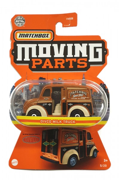 Mattel Matchbox Moving Parts Divco Milk Truck FWD28 GWB48
