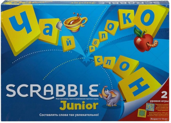 Mattel Scrabble Junior Wersja Rosyjska Y9736