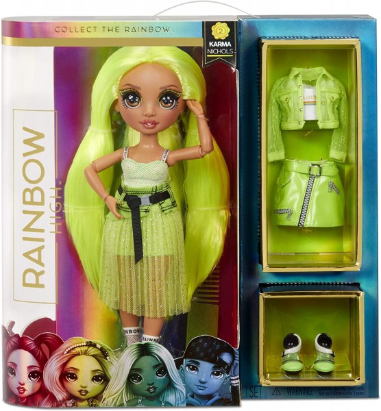 MGA Rainbow High Fashion Doll Karma Nichols Zielona 572343