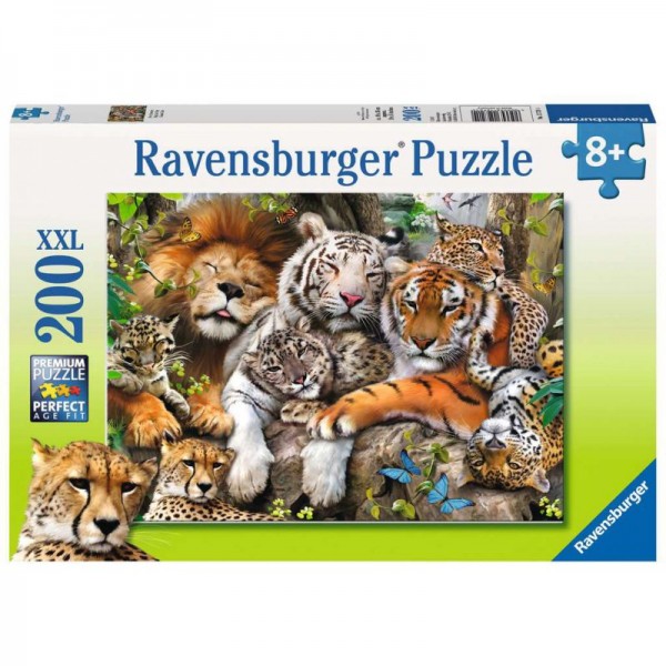 Ravensburger Puzzle 200 2D Dzikie koty 127214