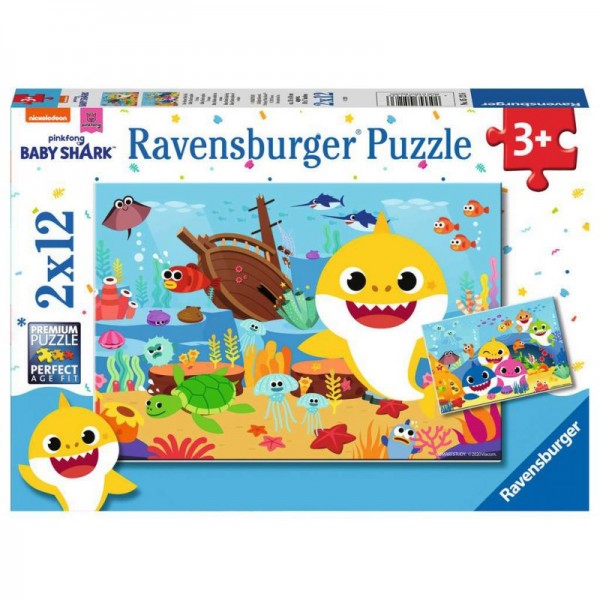 Ravensburger Puzzle Baby Shark 2x12 051236