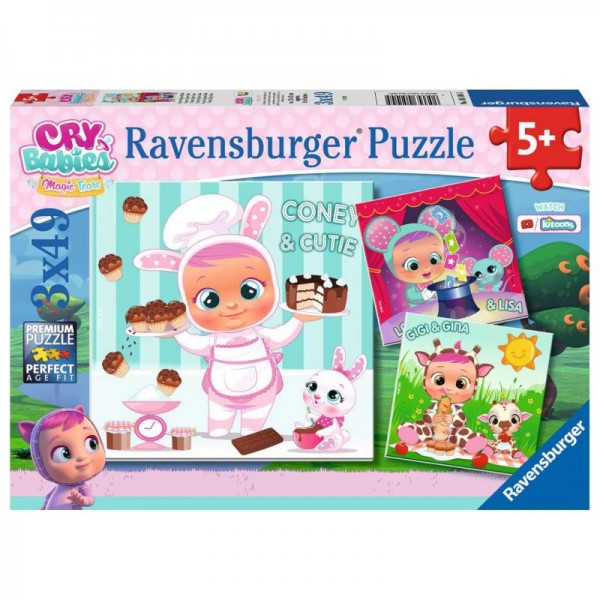 Ravensburger Puzzle Cry Babies 3X49 elemtów 051045