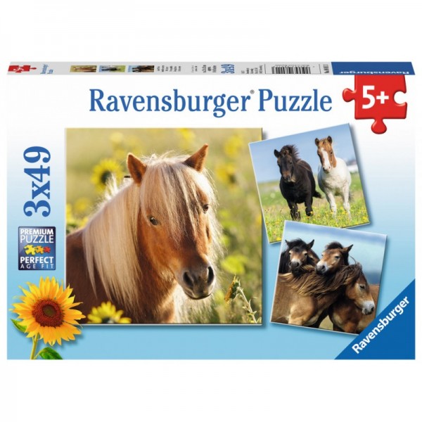 Ravensburger Puzzle Konie 3X49 080113