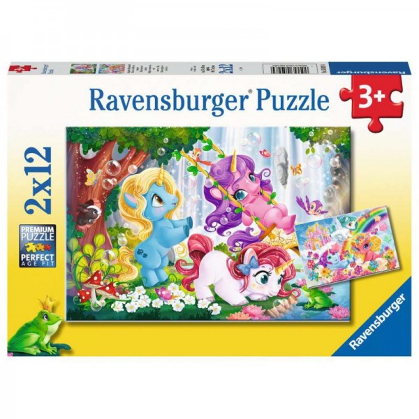 Ravensburger Puzzle Magiczne Jednorożce 2X12 050284