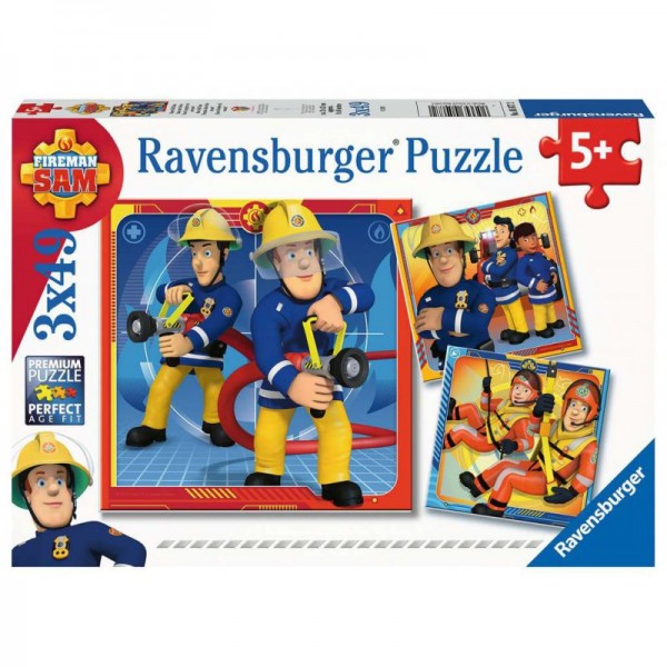 Ravensburger Puzzle Strażak Sam Na Ratunek! 3x49 050772