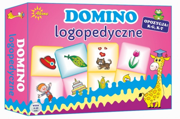 Abino Gra Domino Logopedyczne K-G-T