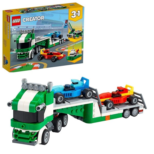 Lego Creator  Laweta z wyścigówkami 31113