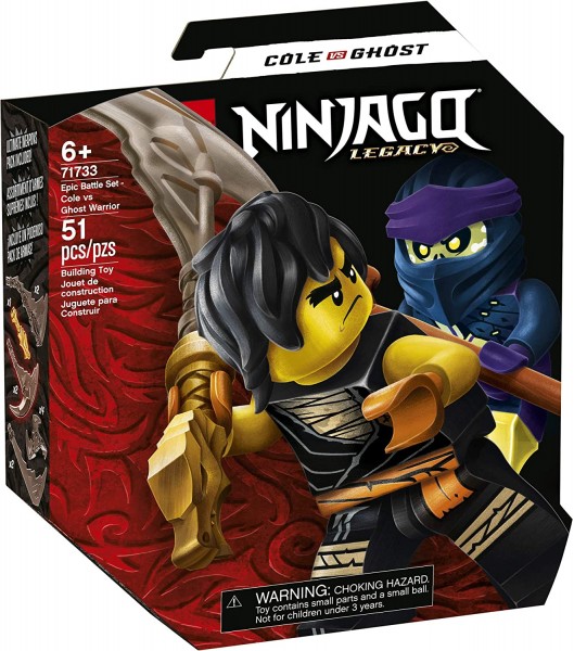 Lego Ninjago  Epicki zestaw bojowy Cole kontra Wojownik-Duch 71733