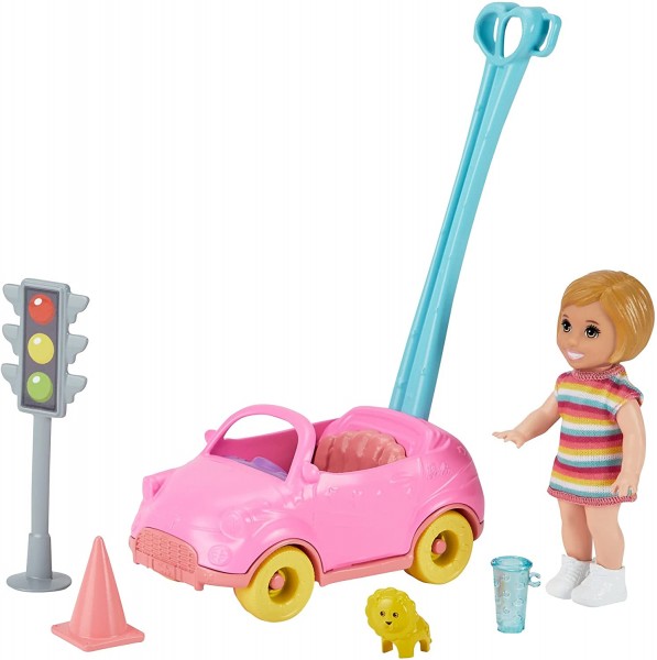 Mattel Barbie Akcesoria spacerowe Miniautko i Dziecko FXG94 GRP17
