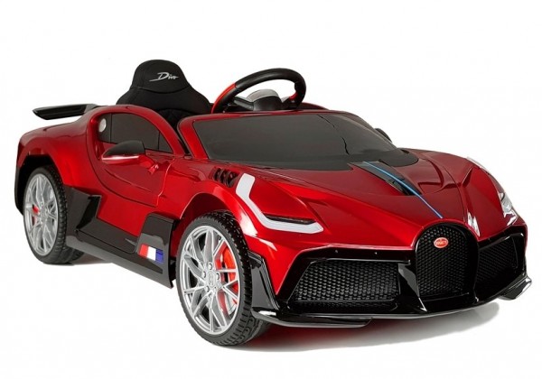 Auto Bugatti Divo Czerwony Lakierowany Na Akumulator
