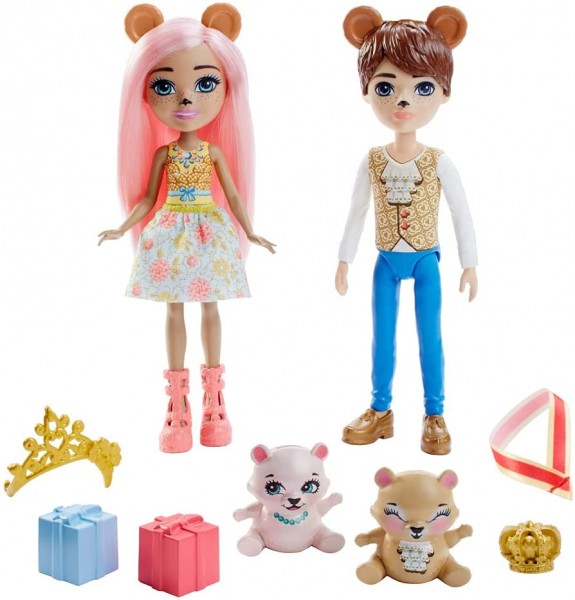 Mattel Enchantimals Para Królewska Bear Braylee i Bannon GYJ07