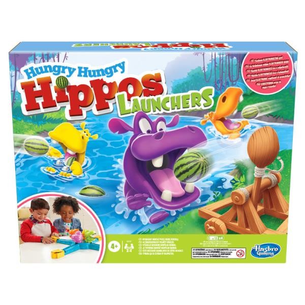 Hasbro Gra Głodne Hipcie Hungry Hungry Hippos Lauchers E9707