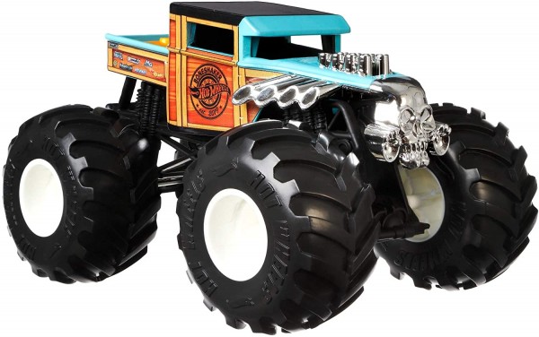 Mattel Hot Wheels Monster Trucks Pojazd Metalowy Bone Shaker 1:24 GWL05
