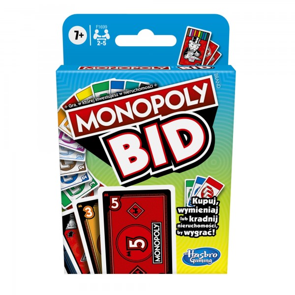 Hasbro Monopoly BID Gra Karciana F1699