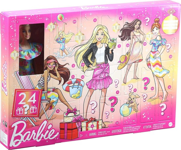 Mattel Barbie Kalendarz Adwentowy z Lalką GXD64