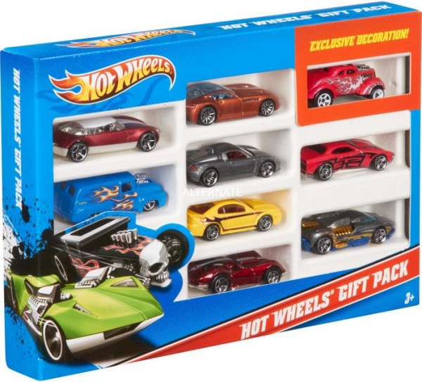 Mattel Hot Wheels Dziewięciopak Samochodziki Zestaw prezentowy X6999