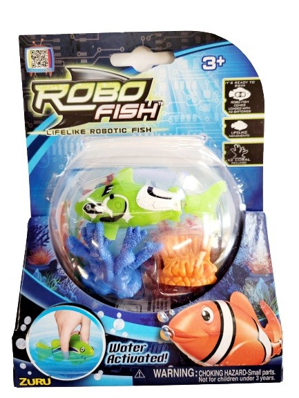 Zuru Robo-Fish Rybka i 2 Koralowce Zielony Drapieżnik 2538