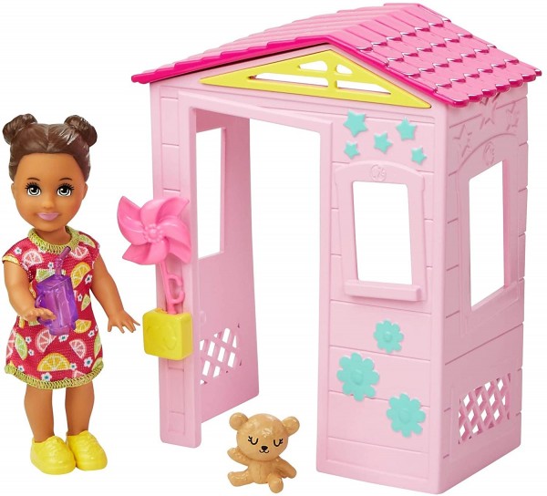 Mattel Barbie Akcesoria spacerowe Dziewczynka z Domkiem FXG94 GRP15