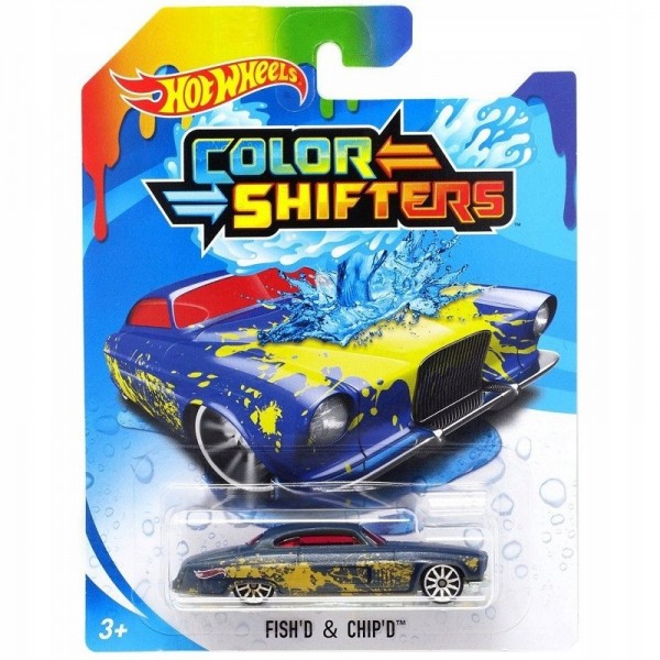 Mattel Hot Wheels Samochodzik Zmieniający Kolor Color Shifters Fish'd & Chip'd BHR15 BHR31