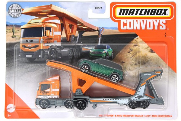 Mattel Matchbox Convoys MBX Cabover Laweta i 2011 Mini Countryman GBK70 GMD06