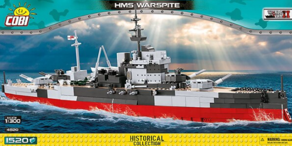 Cobi Klocki HMS Warspite 1520 Elementów 4820
