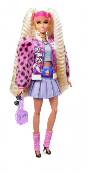 Mattel Barbie Extra Moda Lalka z Akcesoriami Blond GYJ77